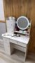Косметичний столик TT811 з LED-підсвіткою та дзеркалом (Білий) - Зображення 5