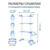 Багатоярусна сушарка органайзер для одягу до 40кг , Сушарка для білизни 3 яруси - Зображення 3